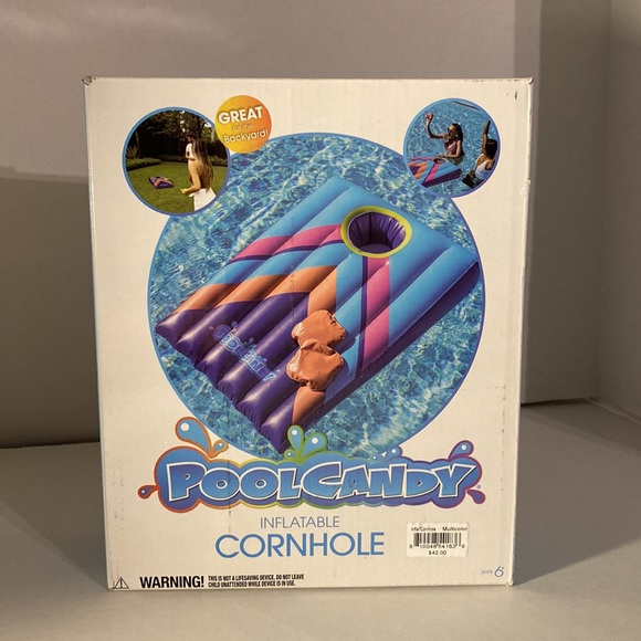 PoolCandy Inflatable Cornhole Game Pool Floating NEW! - Picture 6 of 11